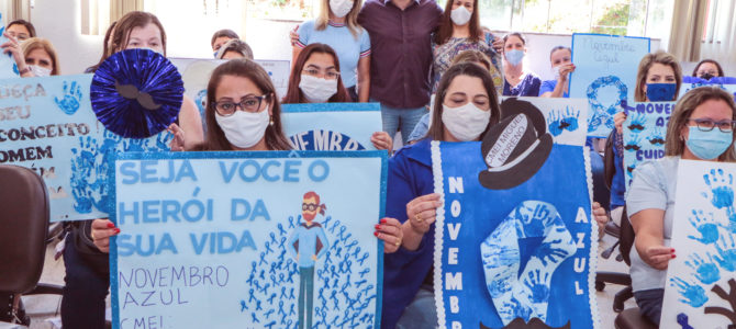 Alunos promovem conscientização sobre a importância dos cuidados com a saúde do homem