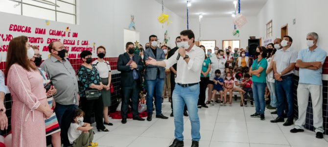 Junior da Femac entrega novo prédio do CMEI “Josa Ribeiro”