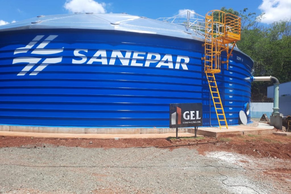 Obras da Sanepar avançam para mais que dobrar produção e reservação de água em Apucarana -