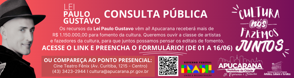 Banner para site LEI PAULO GUSTAVO