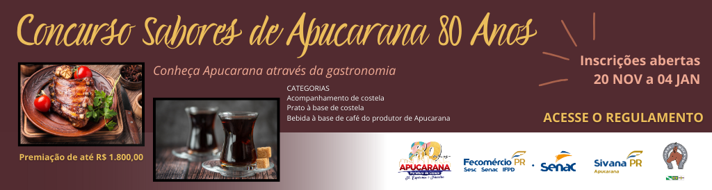 BANNER SITE - CONCURSO SABORES DE APUCARANA – 80 ANOS