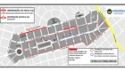 Mapa trânsito entorno do desfile