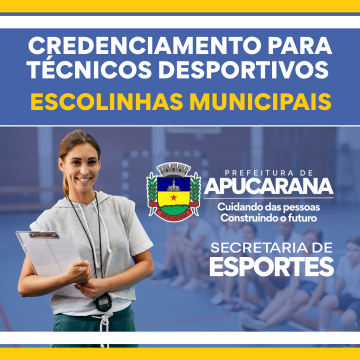 Square Banner - Credenciamento para técnicos desportivos 2025