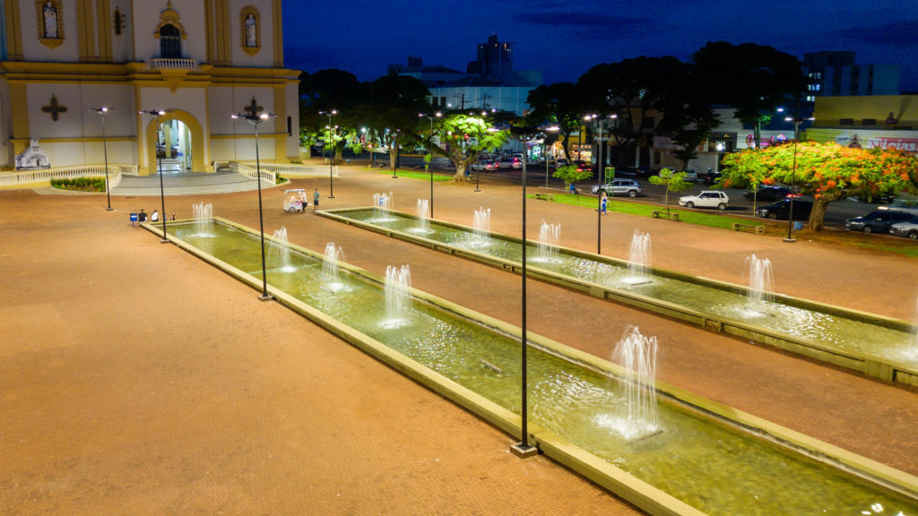 luzes de led praça 006